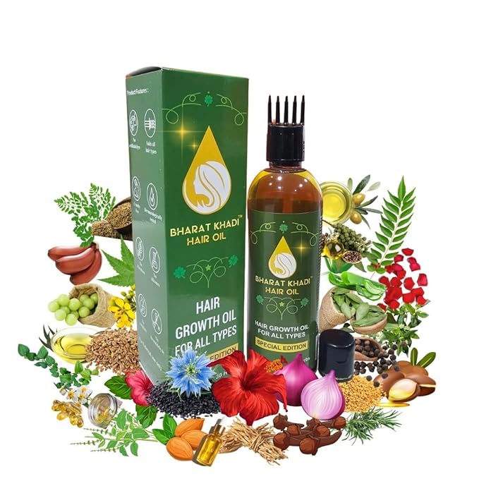 Bharat Khadi Hair Oil | 200ml (Pack of 1)